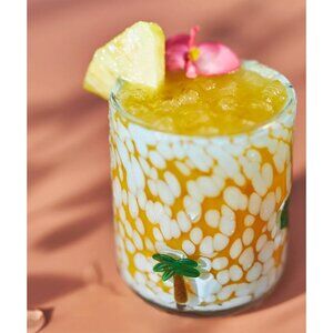 Anthropologie Palm Tree Tropical Icon Juice Glass